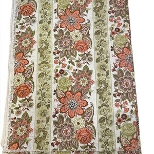 Vintage Waverly Fabrics Old Saybrooke Floral Linen Fabric 49” By 3.5 Yards